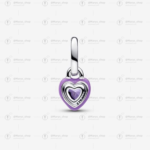 Pandora Pandora ME Purple Chakra Heart Mini Dangle Charm - Picture 2 of 2